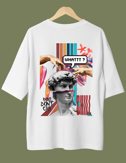 BOYS DON’T CRY-White Oversize Tees