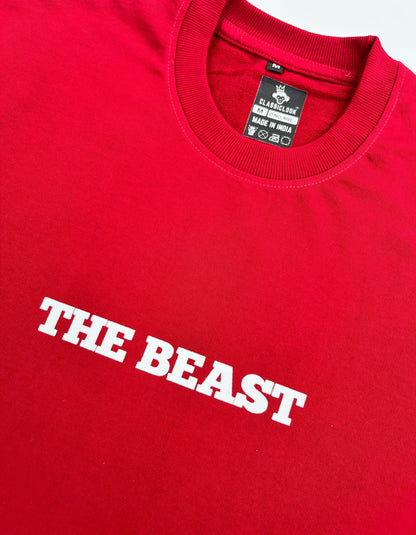 The Beast” Oversized Flame Tee